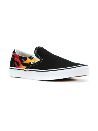 vans slip on with flames vans slip on with flames