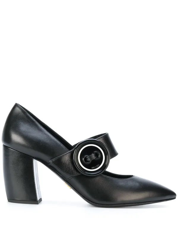 white mary jane heels