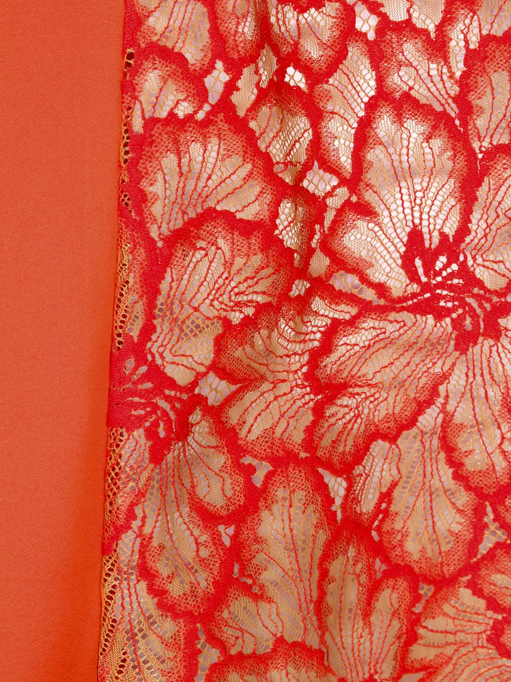 Dolci Follie scalloped lace slip gown Geel