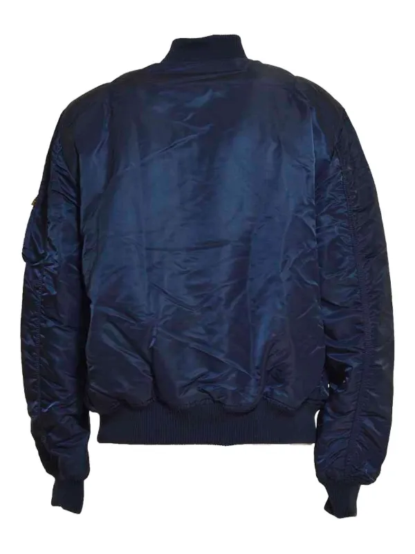 Alpha Industries Classic Zipped Bomber Jacket | Blue | FARFETCH