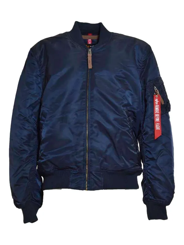 Alpha Industries Classic Zipped Bomber Jacket | Blue | FARFETCH