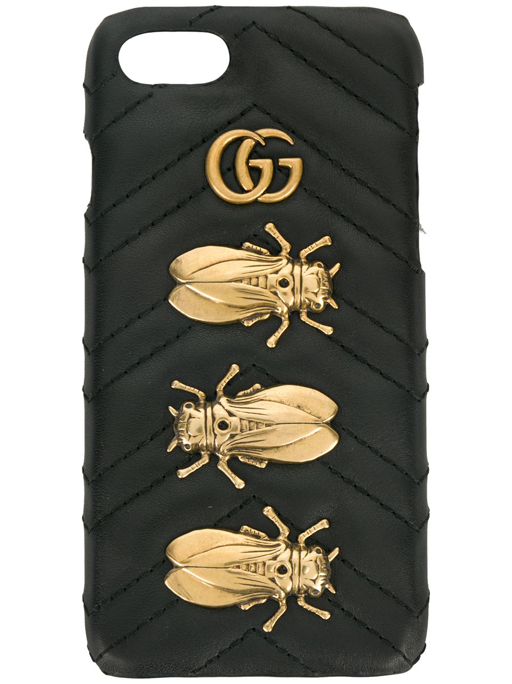 фото Gucci чехол для iphone 6/7 с заклепками в виде насекомых