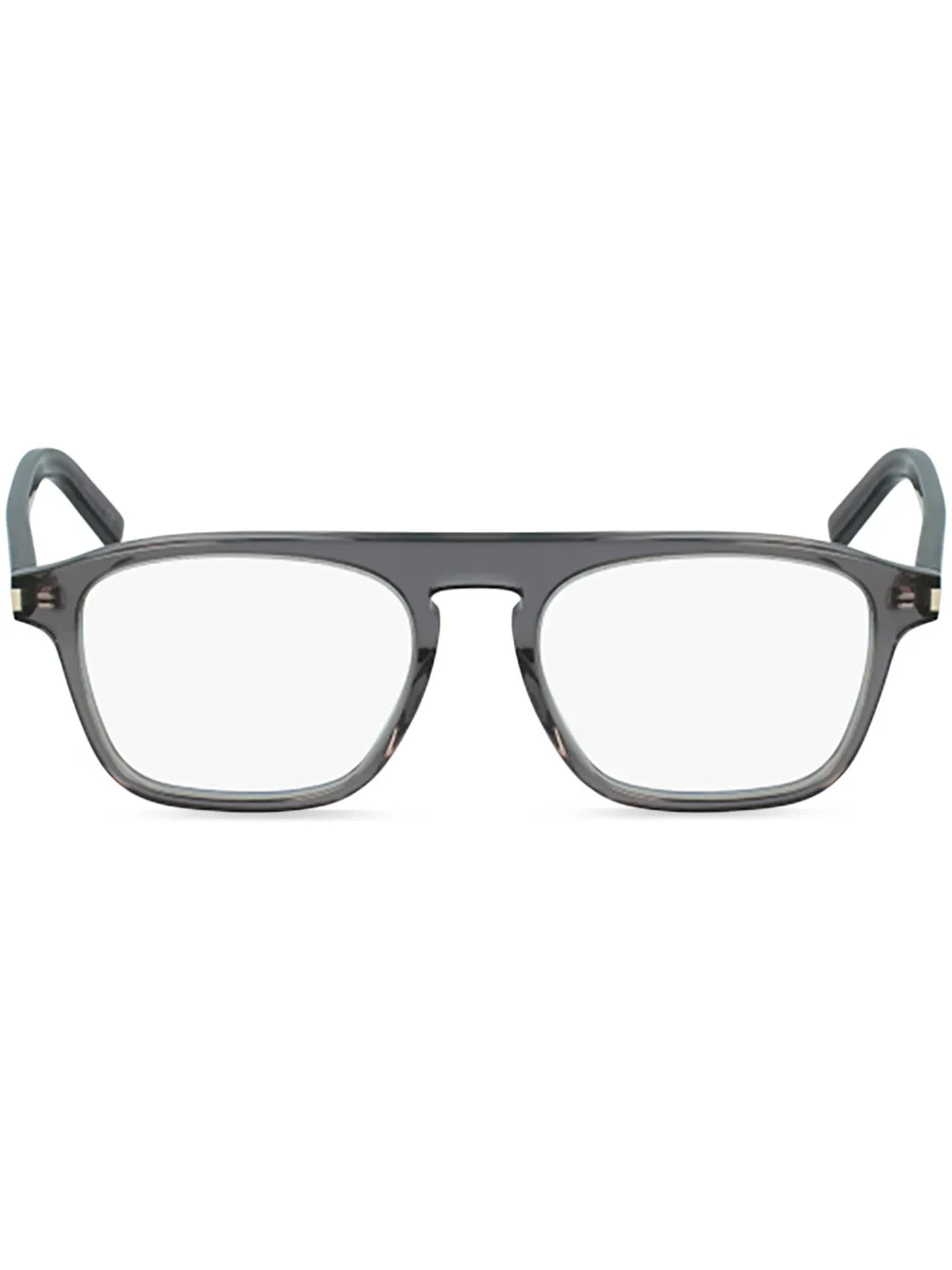 Saint Laurent Eyewear square-frame glasses | Grey | Image 1