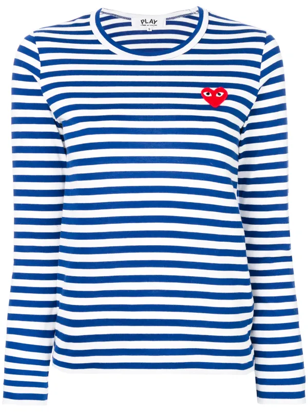 comme de garcon striped t shirt