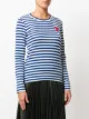 Comme Des Garçons Play Gestreiftes Langarmshirt