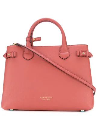 Burberry The Medium Banner In Leather And House Check Farfetch