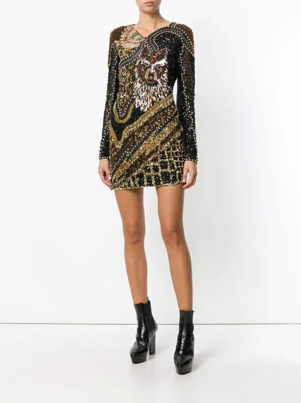 balmain black gold dress the dress was the moment @balmain