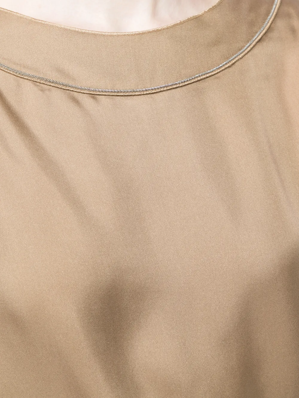 Fabiana Filippi mouwloze blouse Bruin