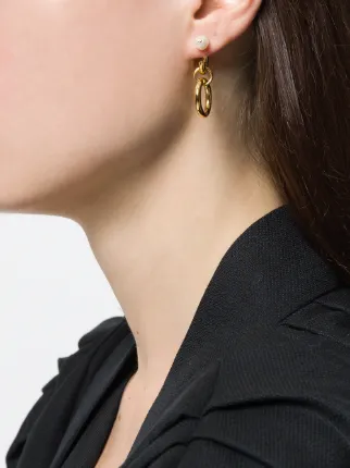 Maria Black Chrissy Pearl Earring Farfetch Maria Black Chrissy Pearl Earring