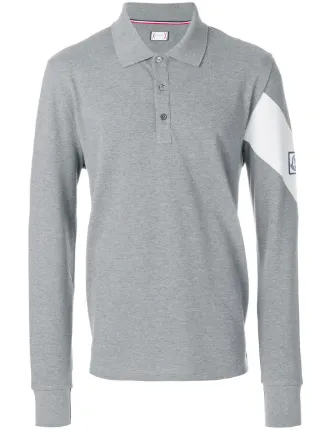 moncler long sleeve polo grey moncler long sleeve polo grey