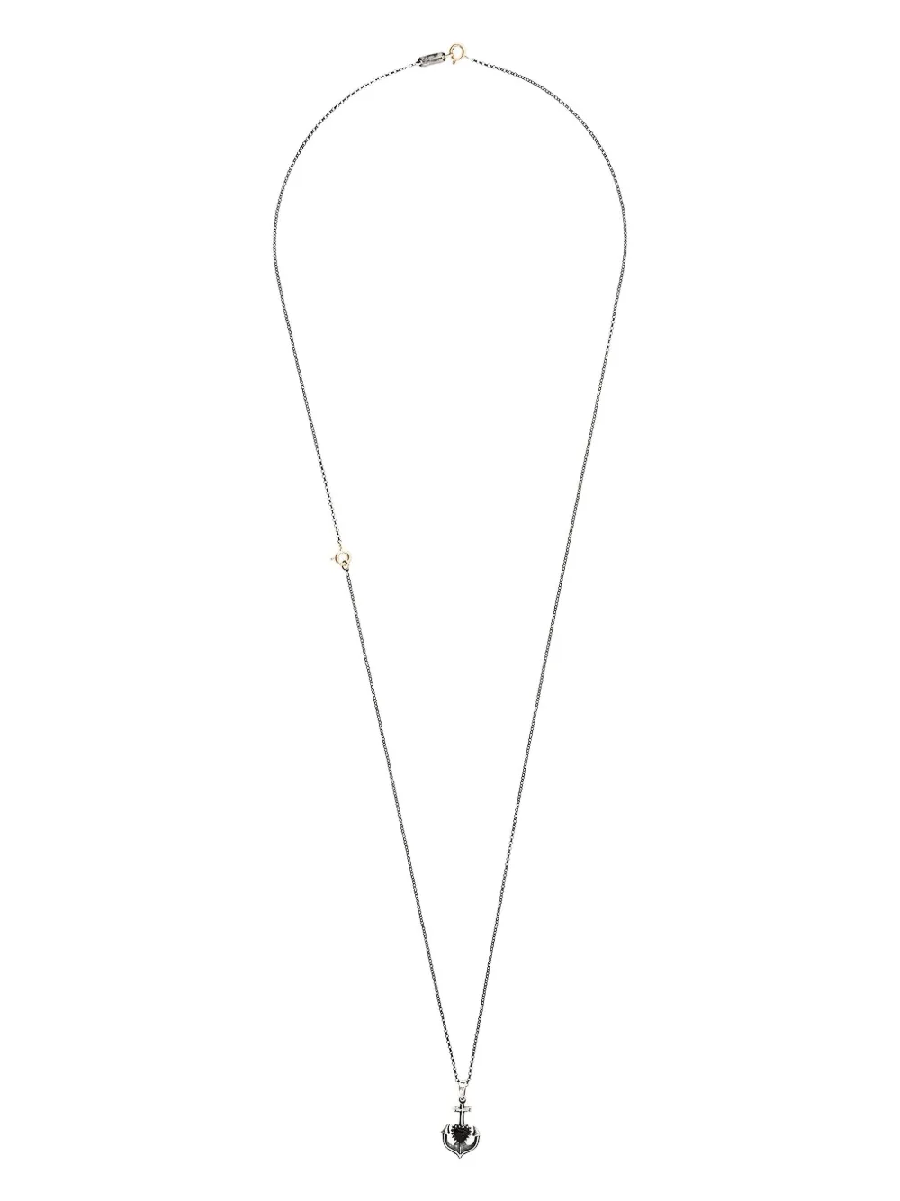Ugo Cacciatori heart and anchor pendant necklace | Metallic | Image 1