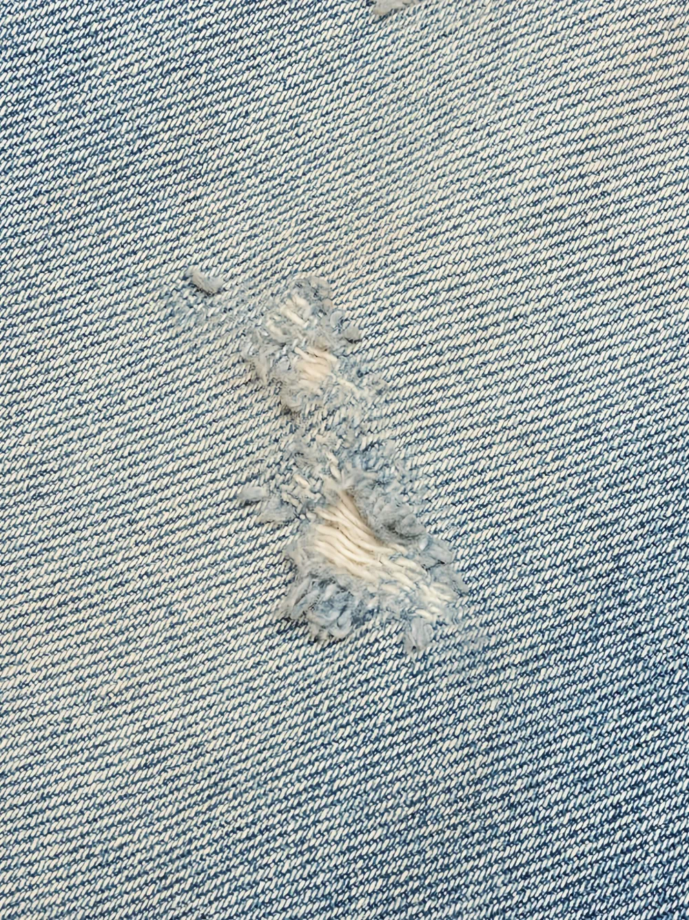  John Elliott Distressed Frayed Jeans - Blue 
