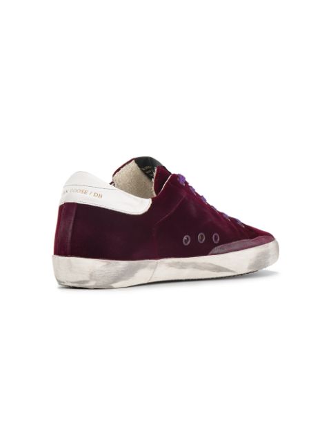 Golden Goose Burgundy Superstar Velvet 