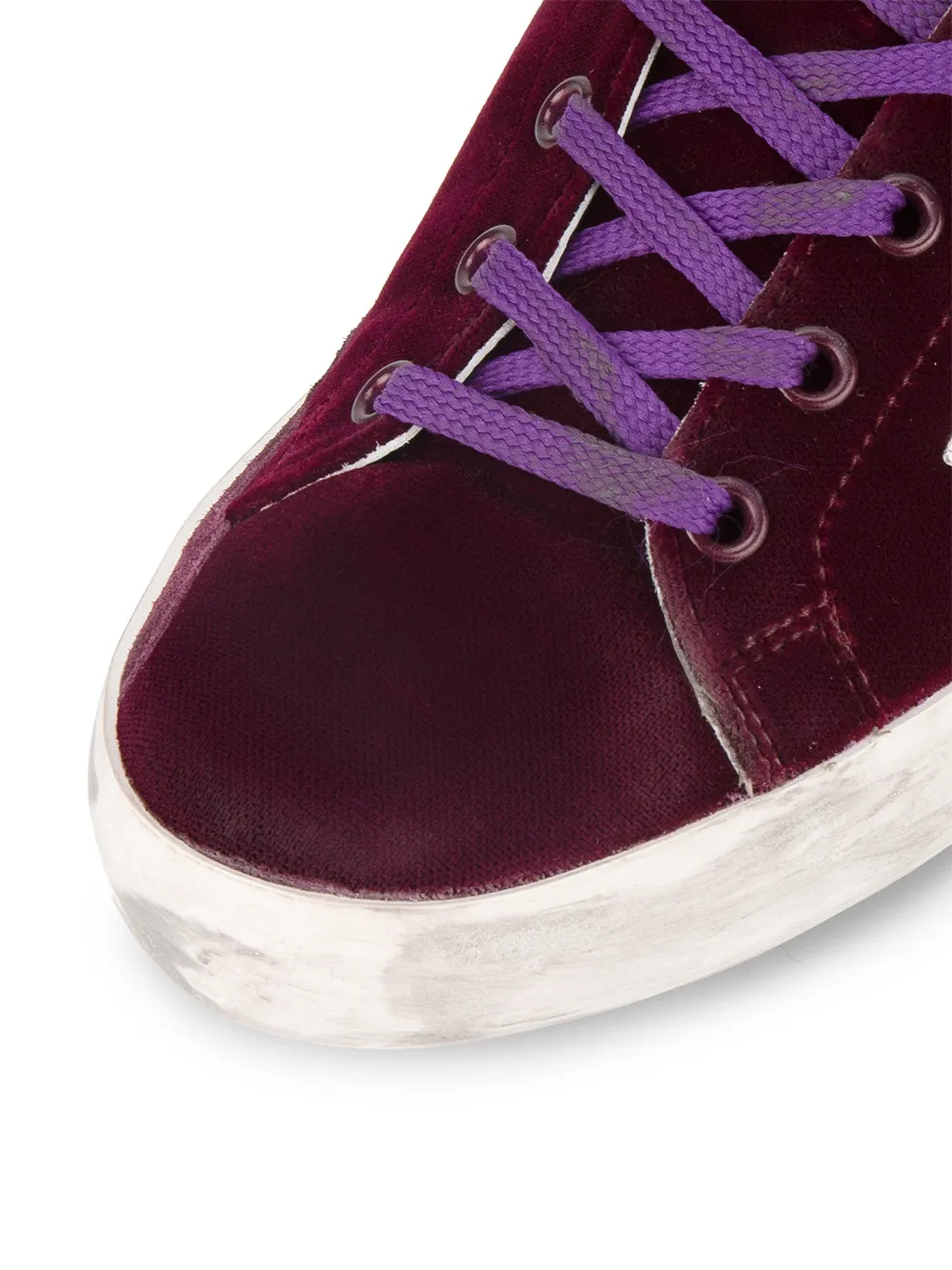 golden goose burgundy velvet