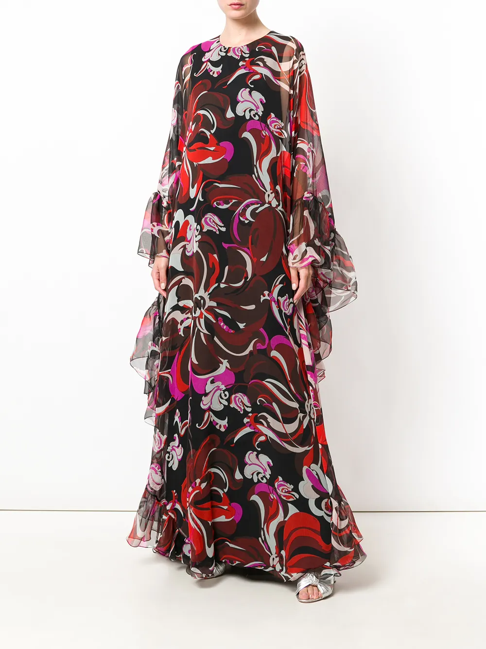 Emilio Pucci Printed Kaftan Style Gown Farfetch Emilio Pucci Printed Kaftan Style Gown