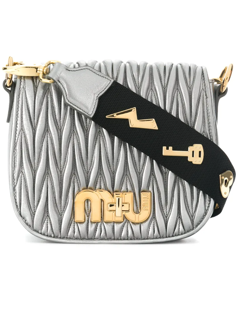 сумка на плечо с логотипом Miu Miu