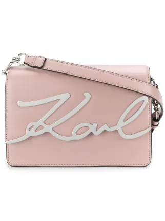 Karl Lagerfeld Metal Signature Cross Body Bag Farfetch Karl Lagerfeld Metal Signature Cross Body Bag