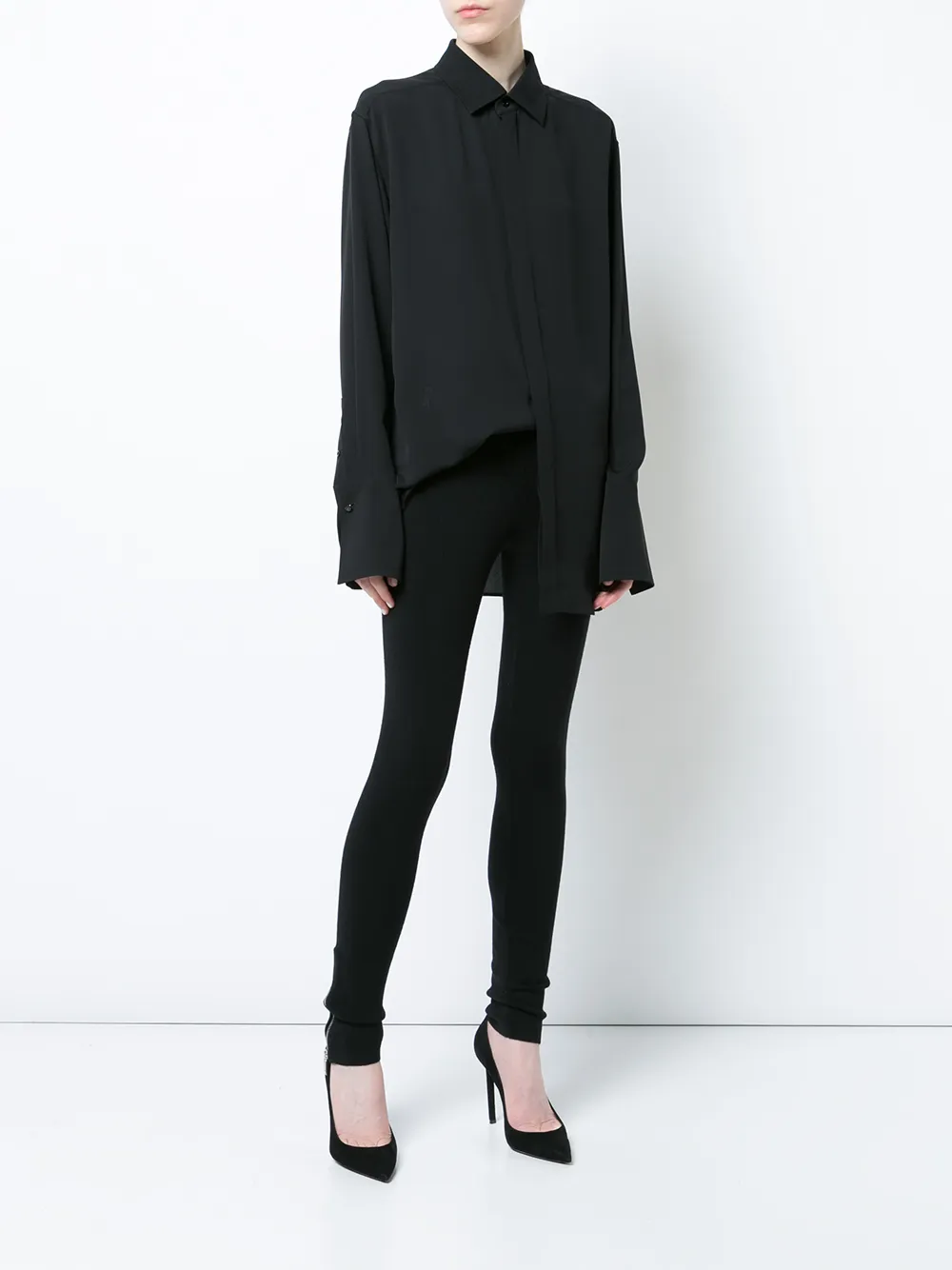 Ralph Lauren Collection oversized overhemd - Zwart