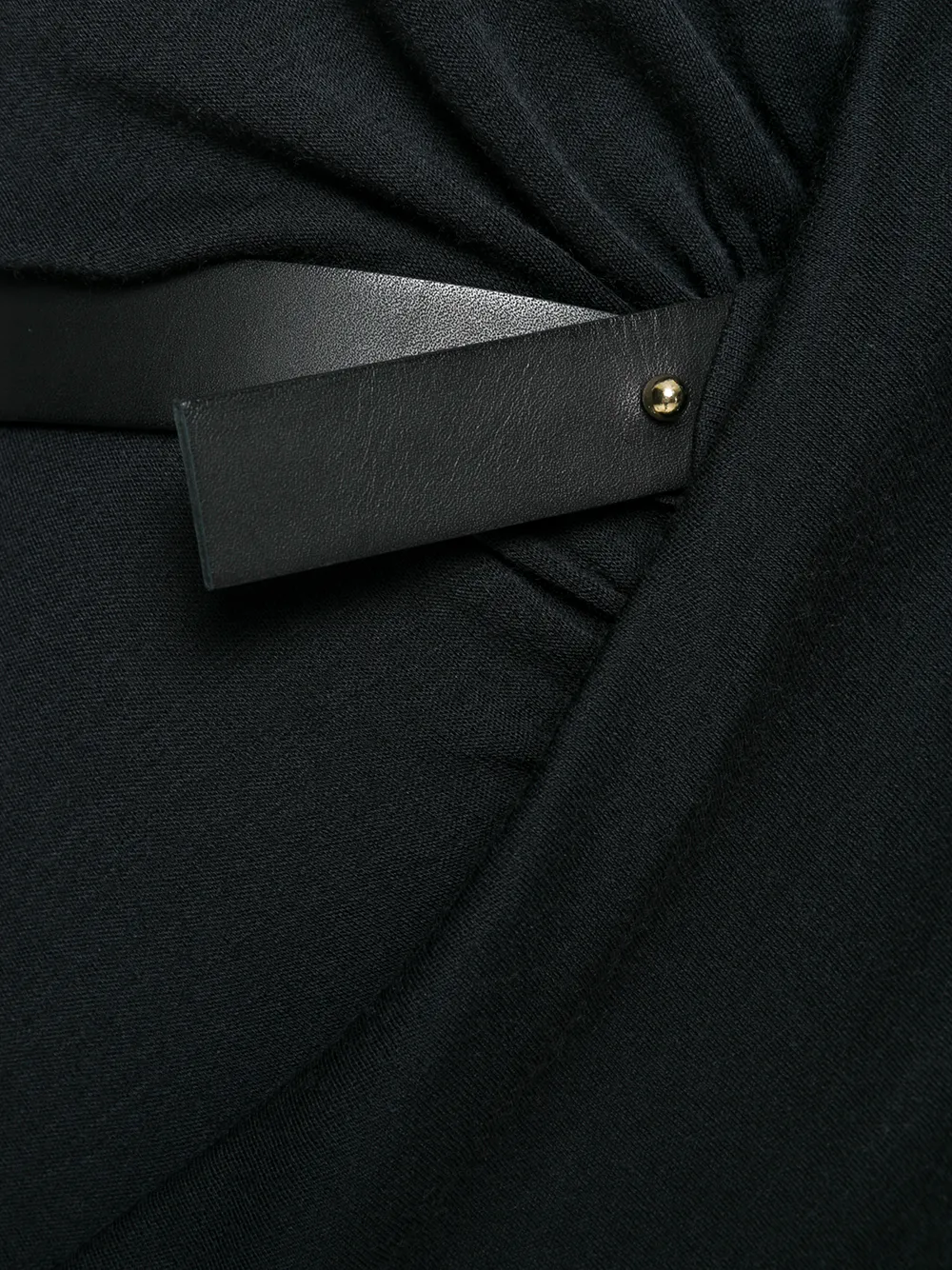 Balmain v-neck crossover dress Zwart