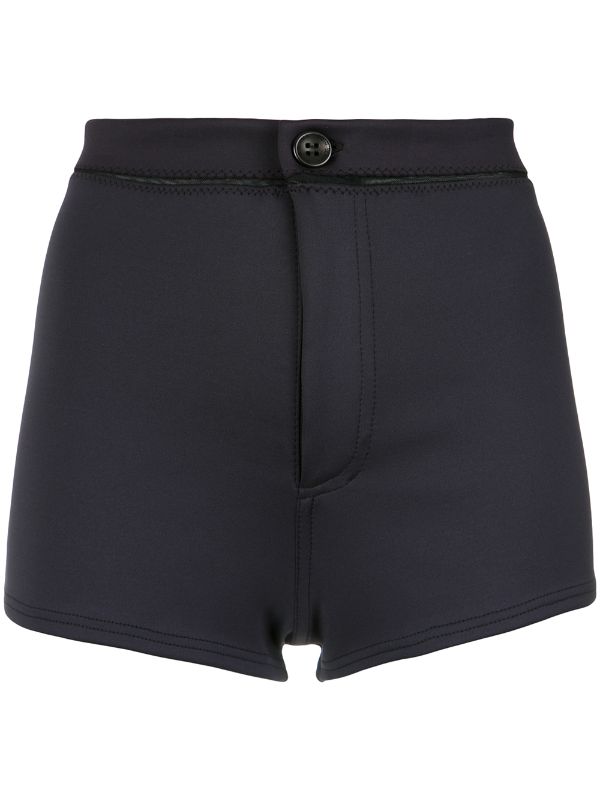 black high rise shorts