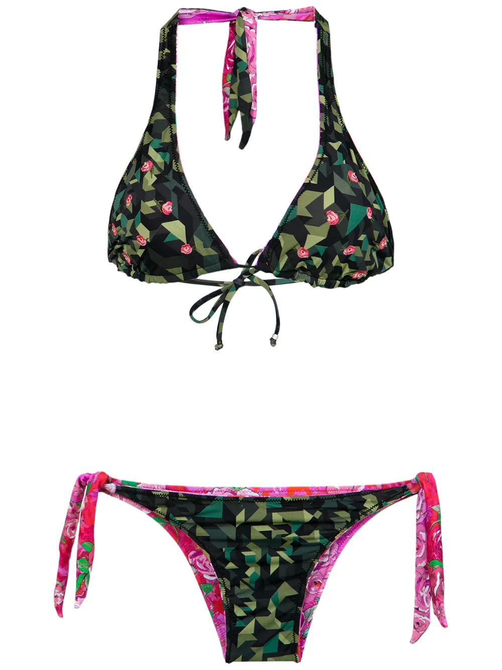 

Amir Slama bikini con diseño reversible - BEGE