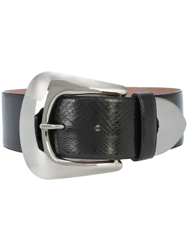 Nina Ricci Metal Tip Belt in Black