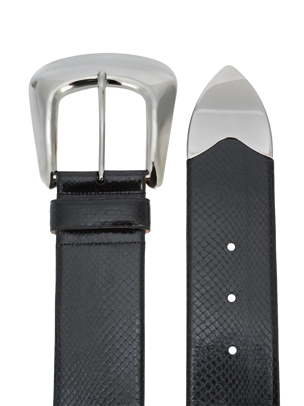 Nina Ricci metal tip belt Zwart
