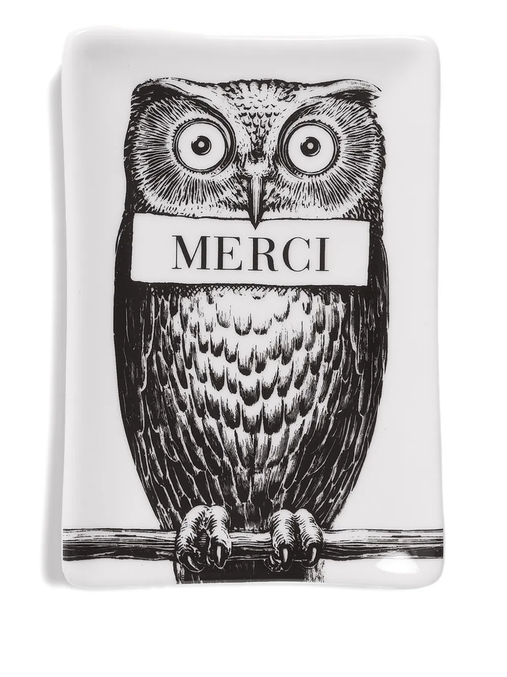 Fornasetti Civetta アッシュトレイ - ブラック Fornasetti Civetta アッシュトレイ - ブラック