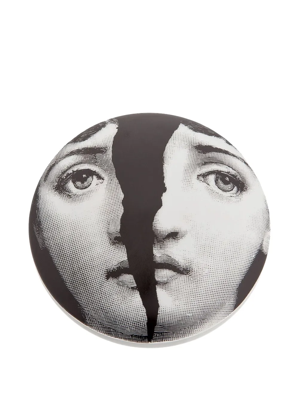 Fornasetti face print plate | negro | Image 1