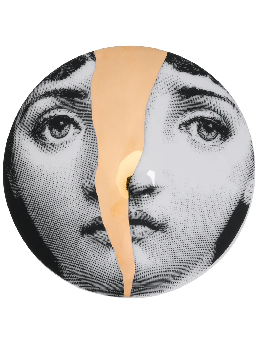 Fornasetti Piatto fondo stampato | nero | Image 1
