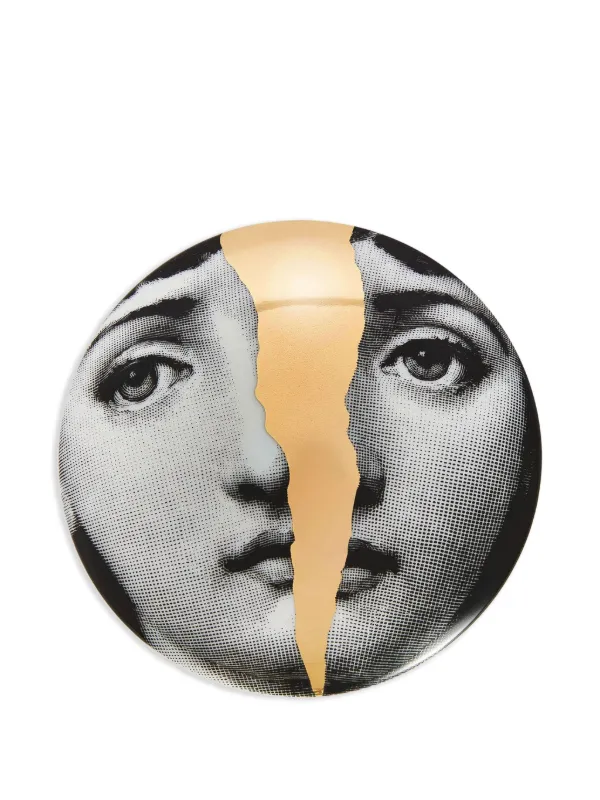フォルナセッティー  両面プリント　45サイズ　シリアス　ビー Fornasetti フェイスプリント ボウル | ブラック | FARFETCH JP