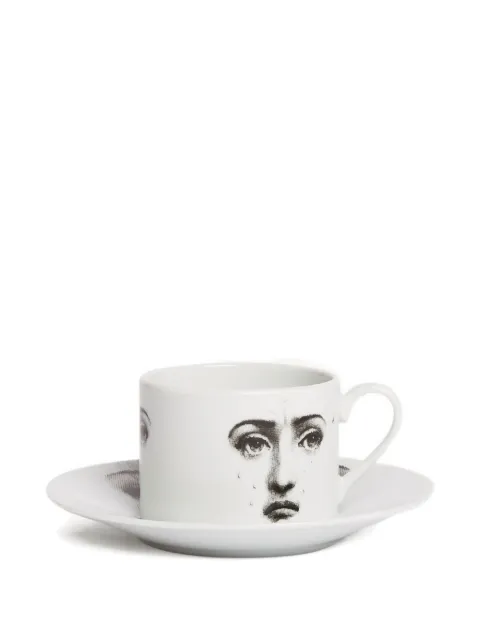 Fornasetti face print tea cup