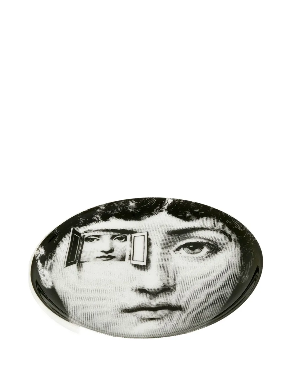 Fornasetti face print coaster | Decorative Trays & Plates | Image 2