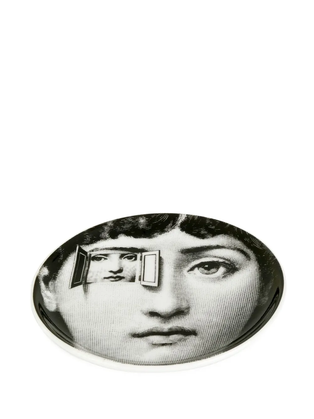 Fornasetti face print coaster | Decorative Trays & Plates | Image 2