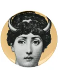 Fornasetti face print plate - Metallic