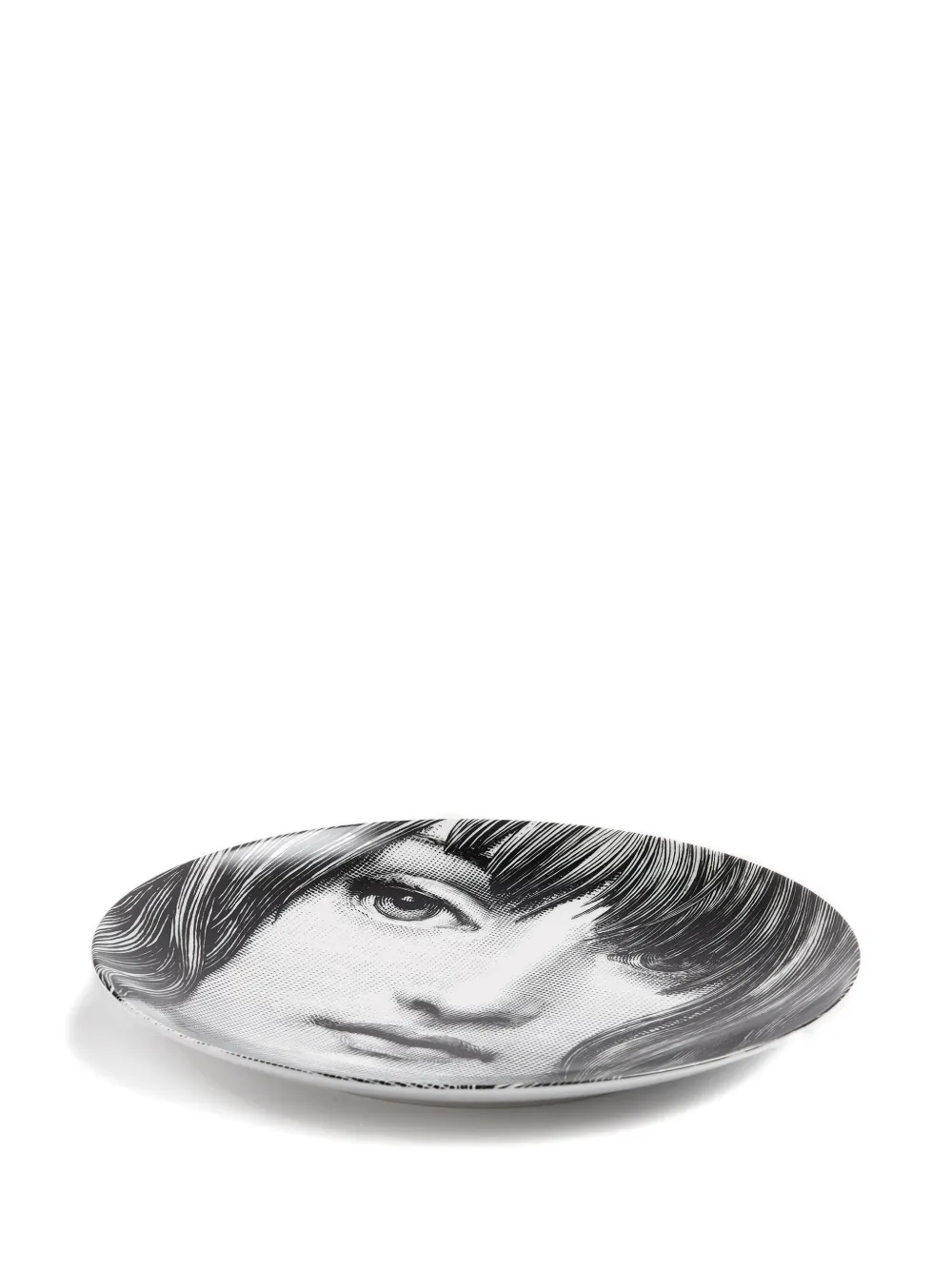 Fornasetti Tema e Variazioni wall plate | Black | Image 1