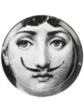 Fornasetti face-print ceramic coaster - White