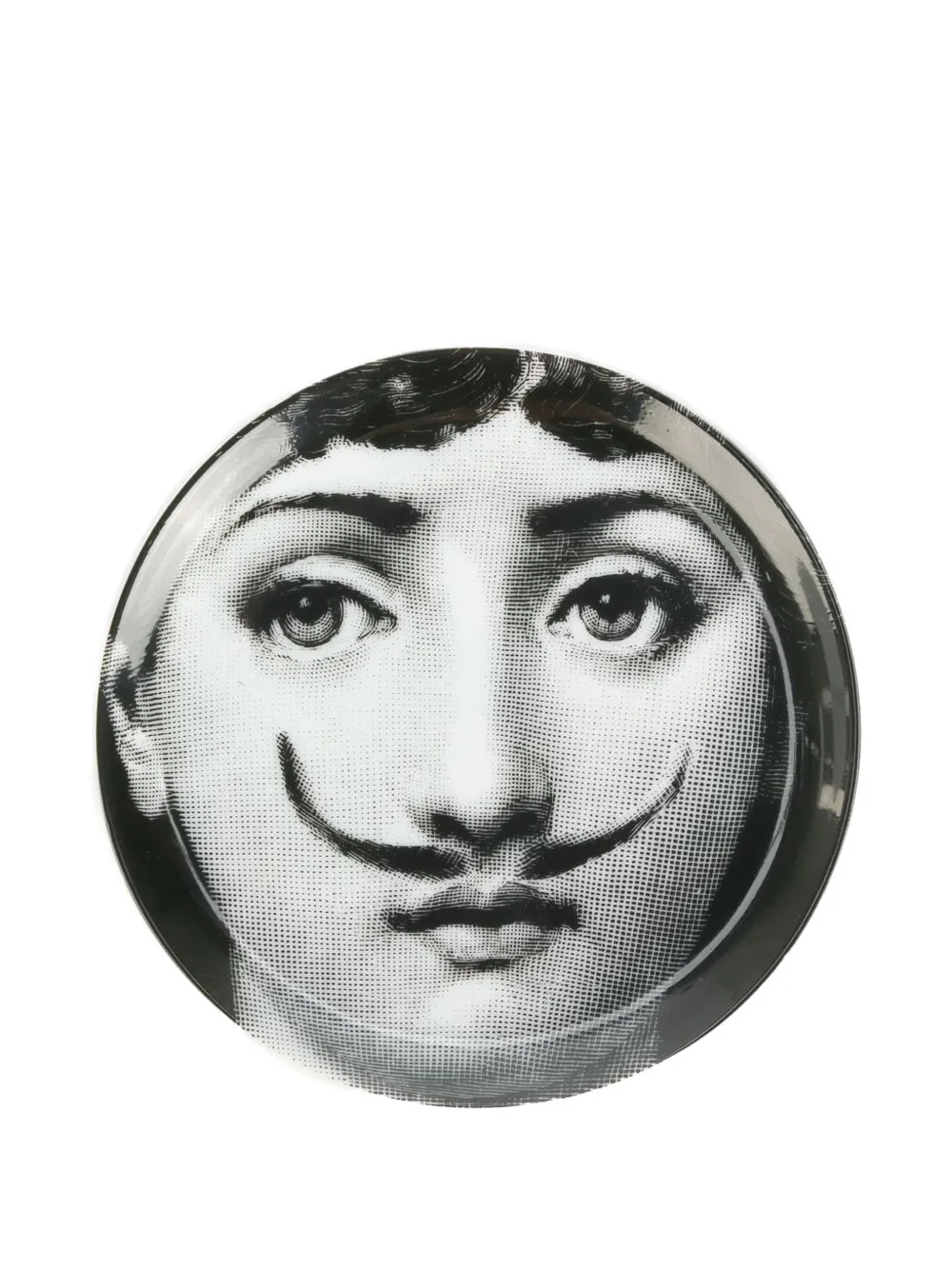 Fornasetti face print coaster | blanco | Image 1