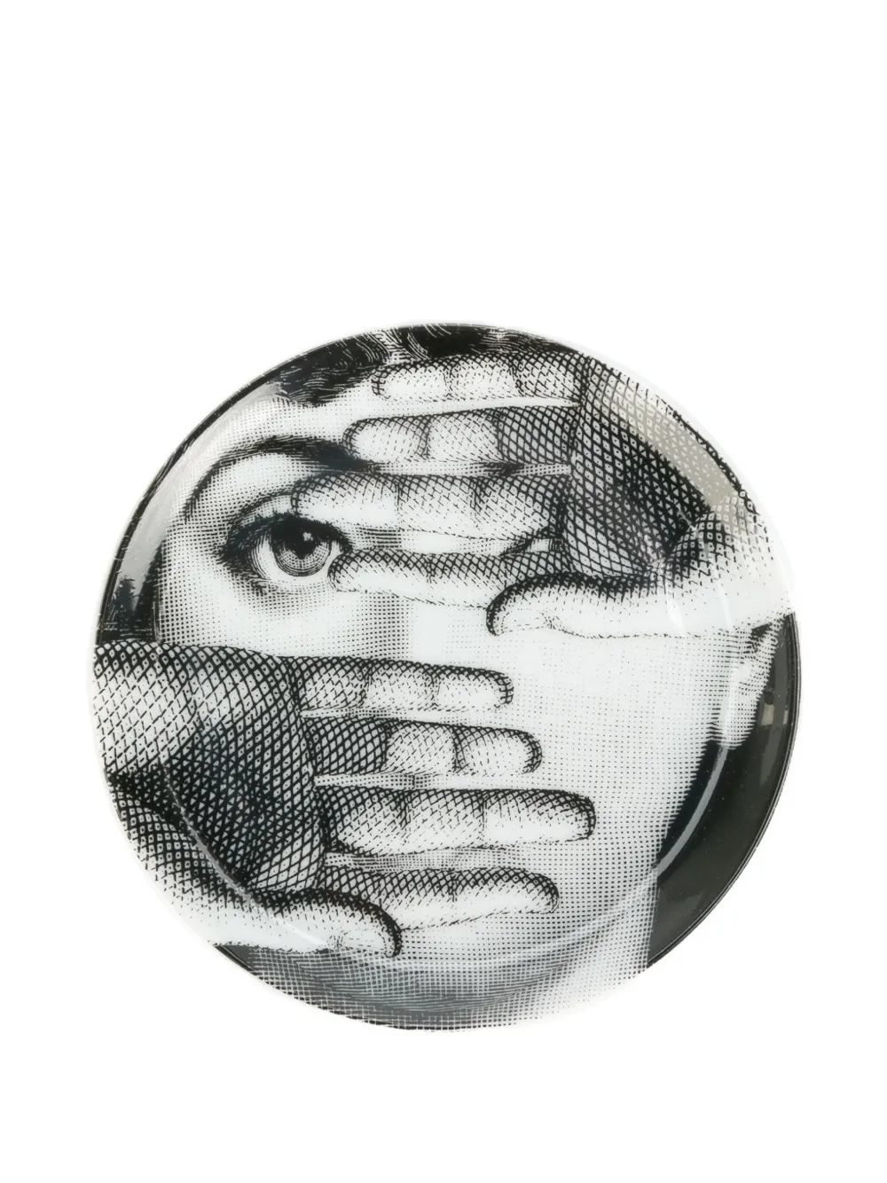 Fornasetti Tema e Variazioni 154 coaster | Black | Image 1