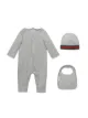 الصورة 2 من Gucci Kids طفل بطبعة ويب ثلاث قطع هدية طقم