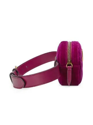 gg marmont matelassé velvet belt bag