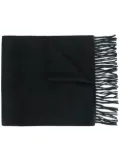 N.Peal woven ripple scarf - Black
