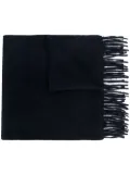 N.Peal woven ripple scarf - Blue