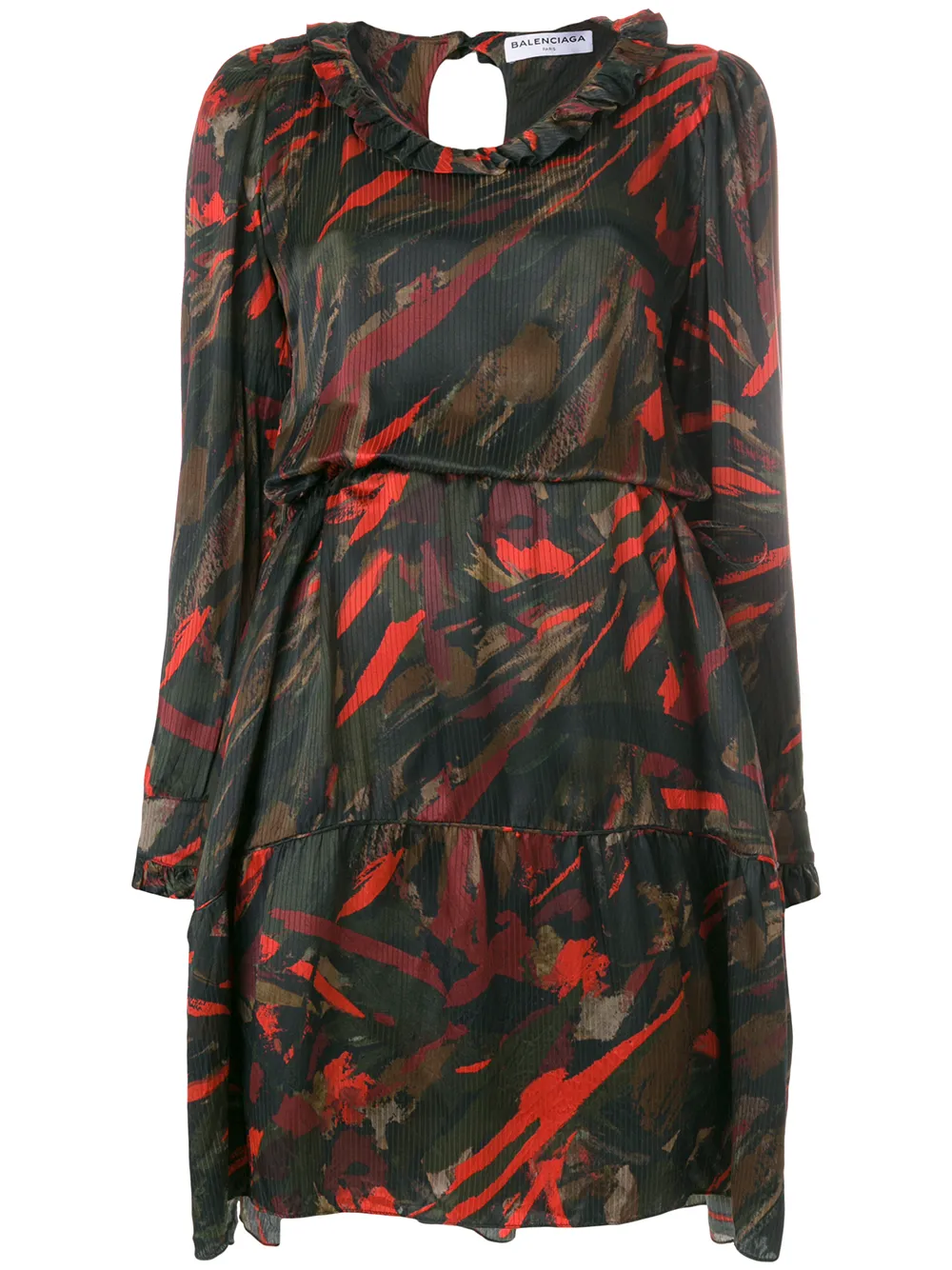Balenciaga 'Hybrid' Kleid mit V-Ausschnitt - Mehrfarbig
