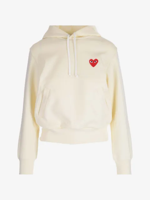 Comme Des Garçons Play heart-patch long-sleeve hoodie