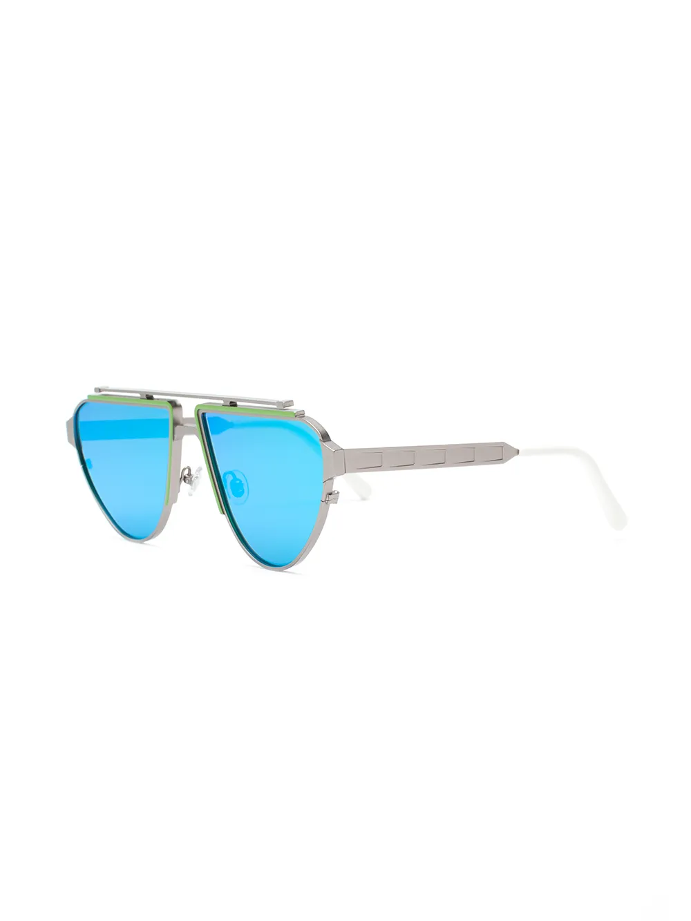 Irresistor Biker geometric frame sunglasses - Metallic