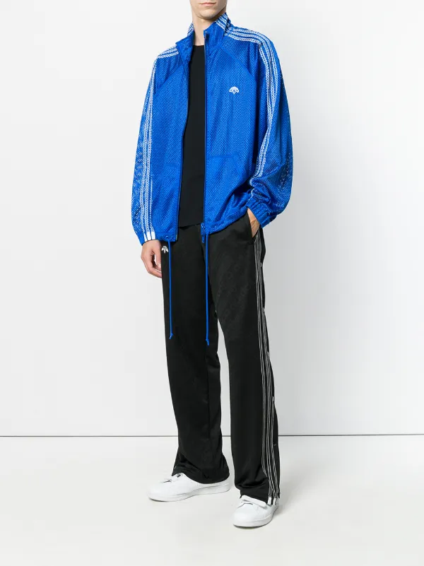 adidas mesh zip up track top