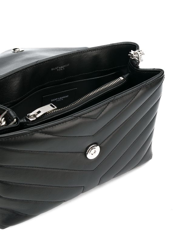 Saint Laurent - Loulou Small Quilted Leather Shoulder Bag - Black