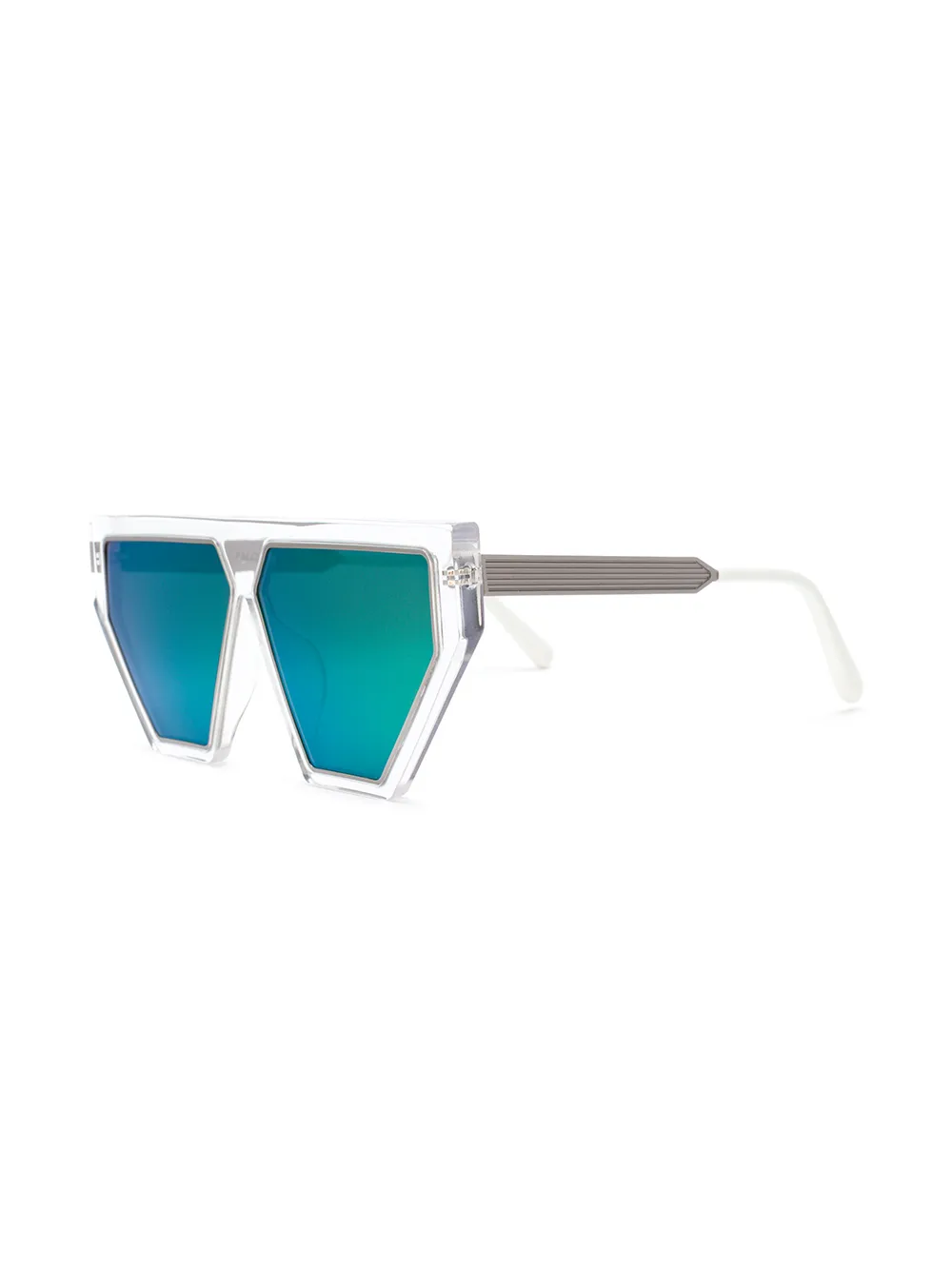 Irresistor Falcon geometric frame sunglasses - Metallic