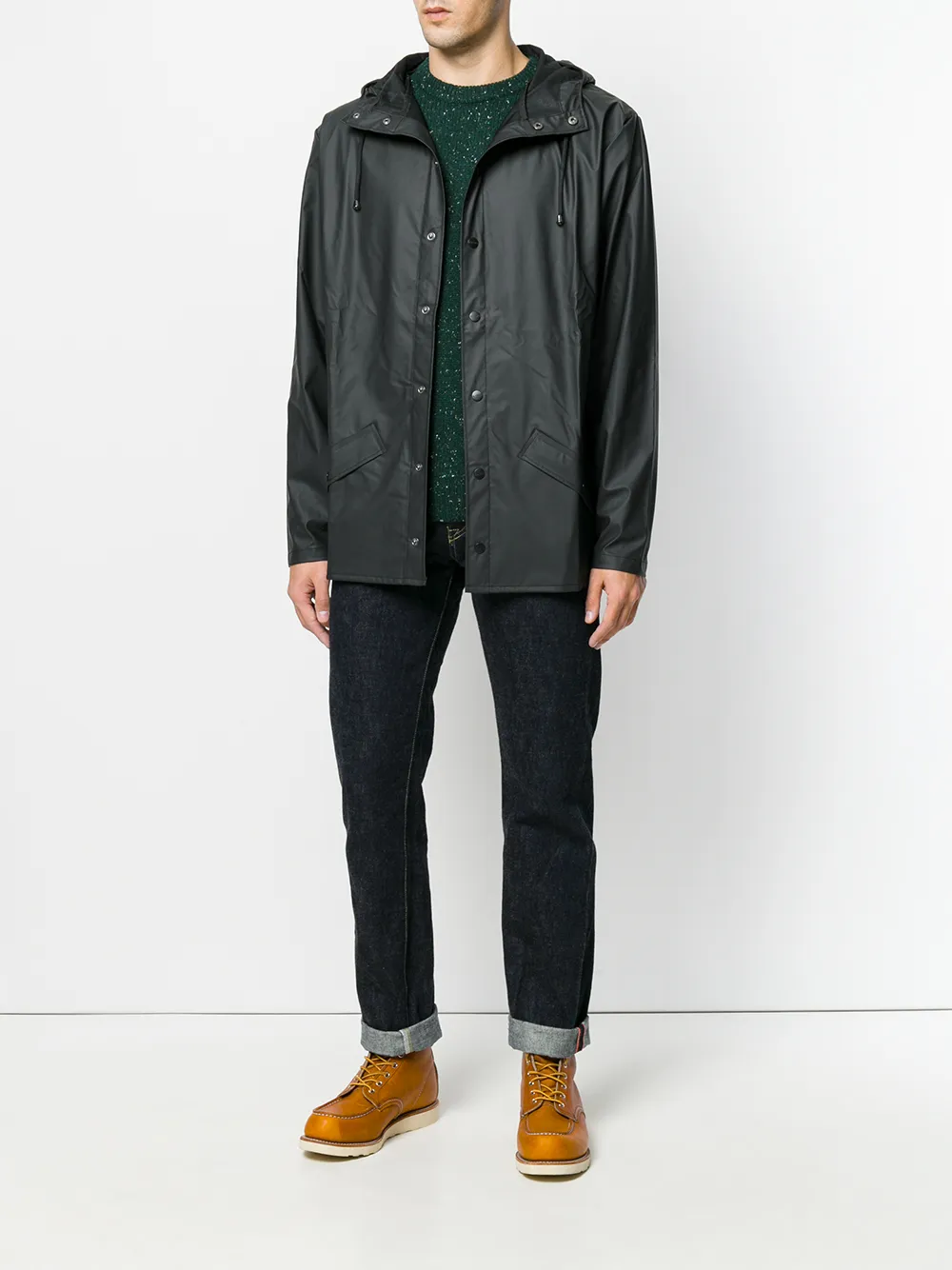 Image 2 of Rains snap fastening raincoat